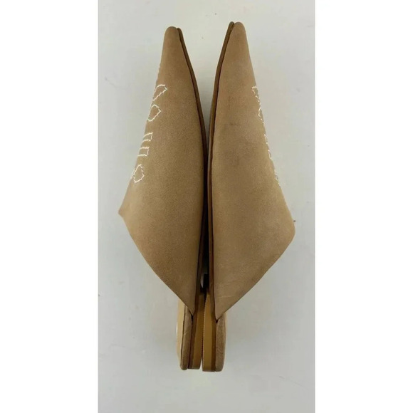 Anthropologie Western Embroidered Slip-on Flats Mules Size EU 40 US 9 - Picture 7 of 11